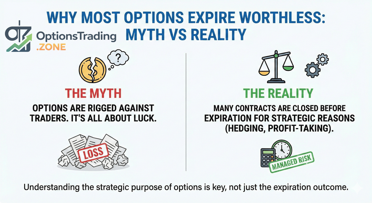 Why Most Options Expire Worthless: Myth vs Reality visual
