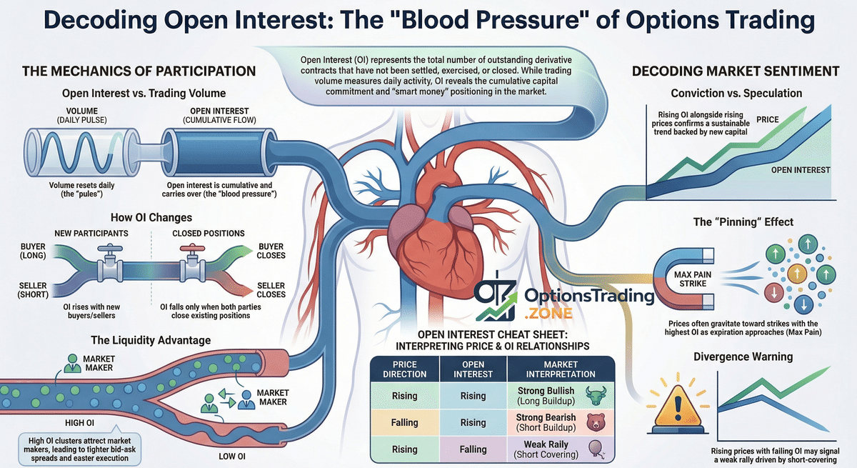 What Is Open Interest in Options and Why It Matters infographic