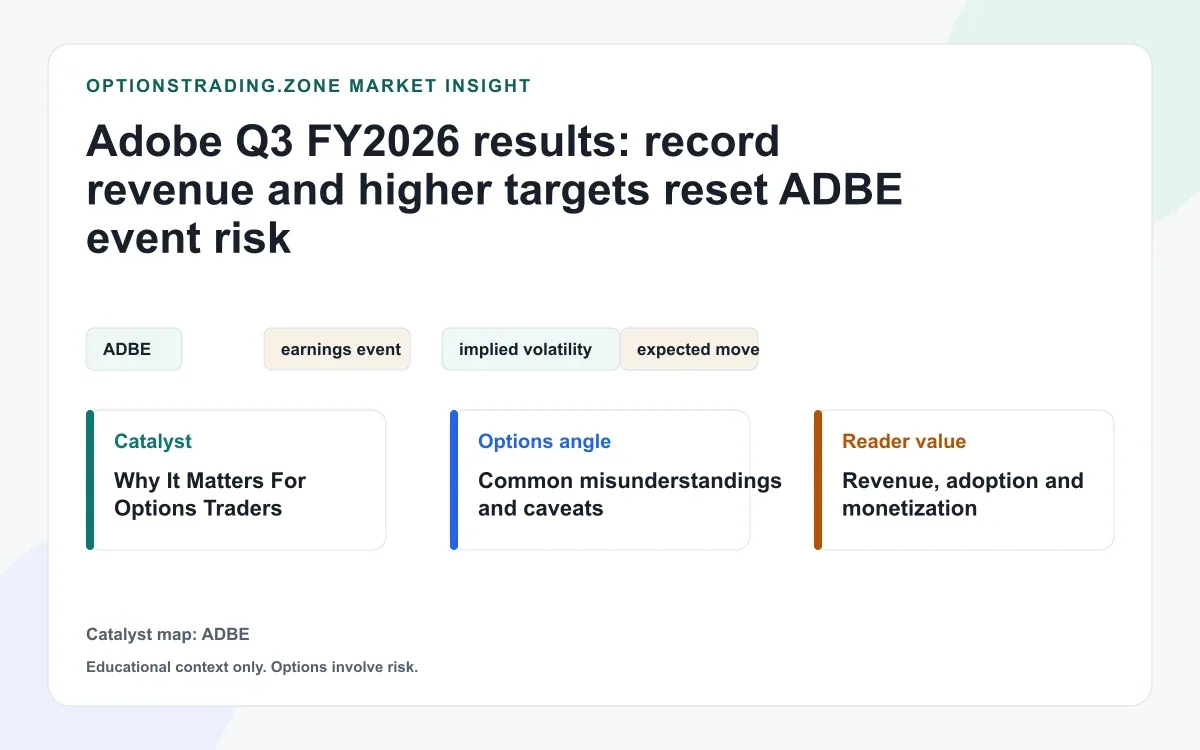 Adobe Q3 results: raised targets and the next layer of ADBE risk visual
