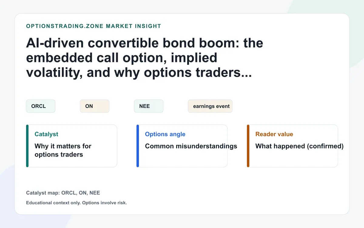 AI-driven convertible boom: the embedded call option and why options traders should care visual