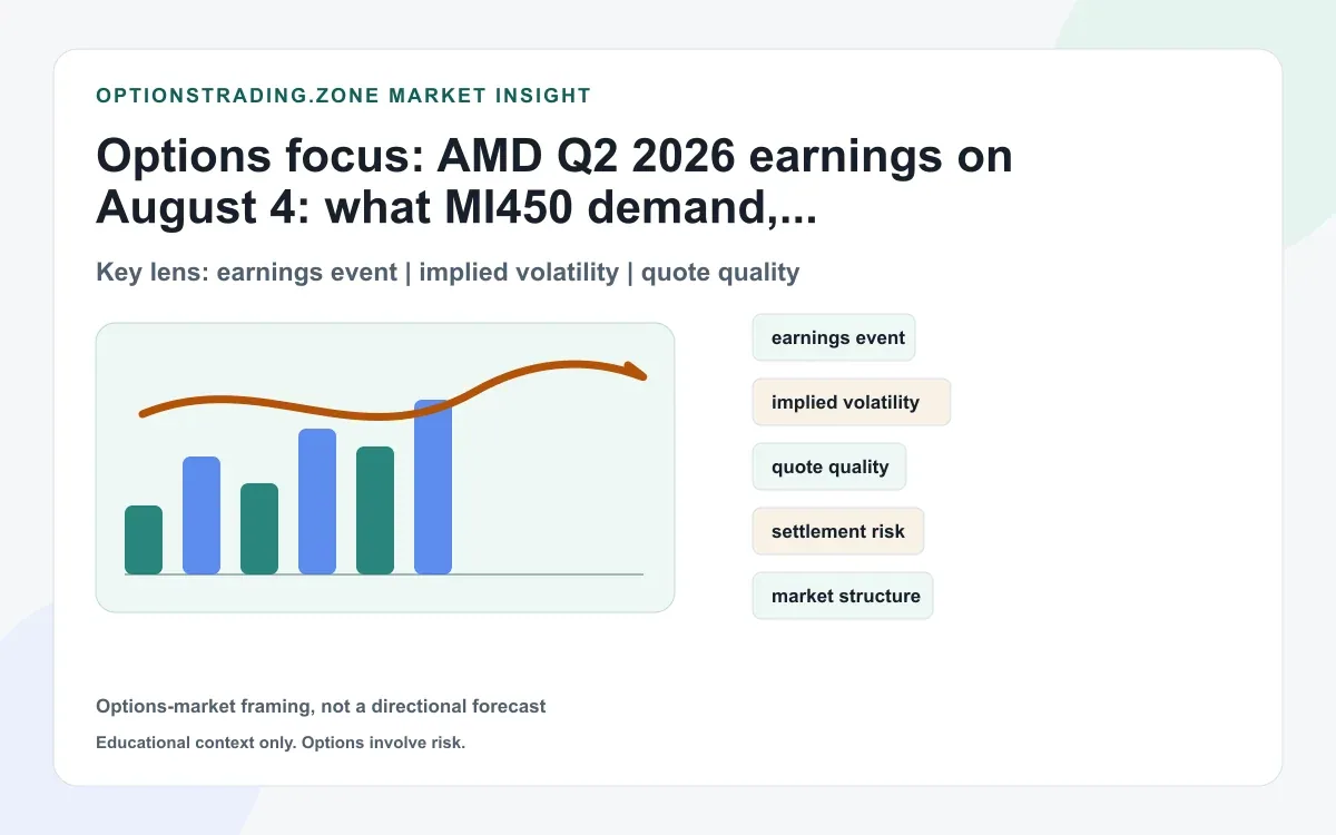 AMD Q2 2026 earnings on August 4: what MI450 demand, Microsoft deployment, and AI server momentum may change for AMD options supporting media