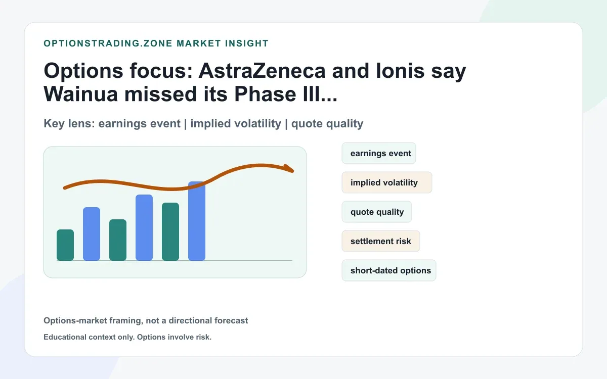 Wainua misses its Phase III heart endpoint: what AZN and IONS options may need to reprice now supporting media