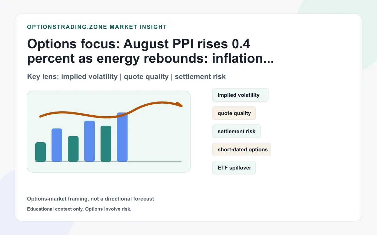 August PPI rises 0.4%: energy rebound changes the inflation event calendar supporting media