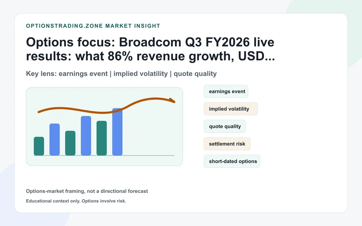 Broadcom Q3 FY2026 results: what AI growth and a higher Q4 guide change for AVGO options supporting media