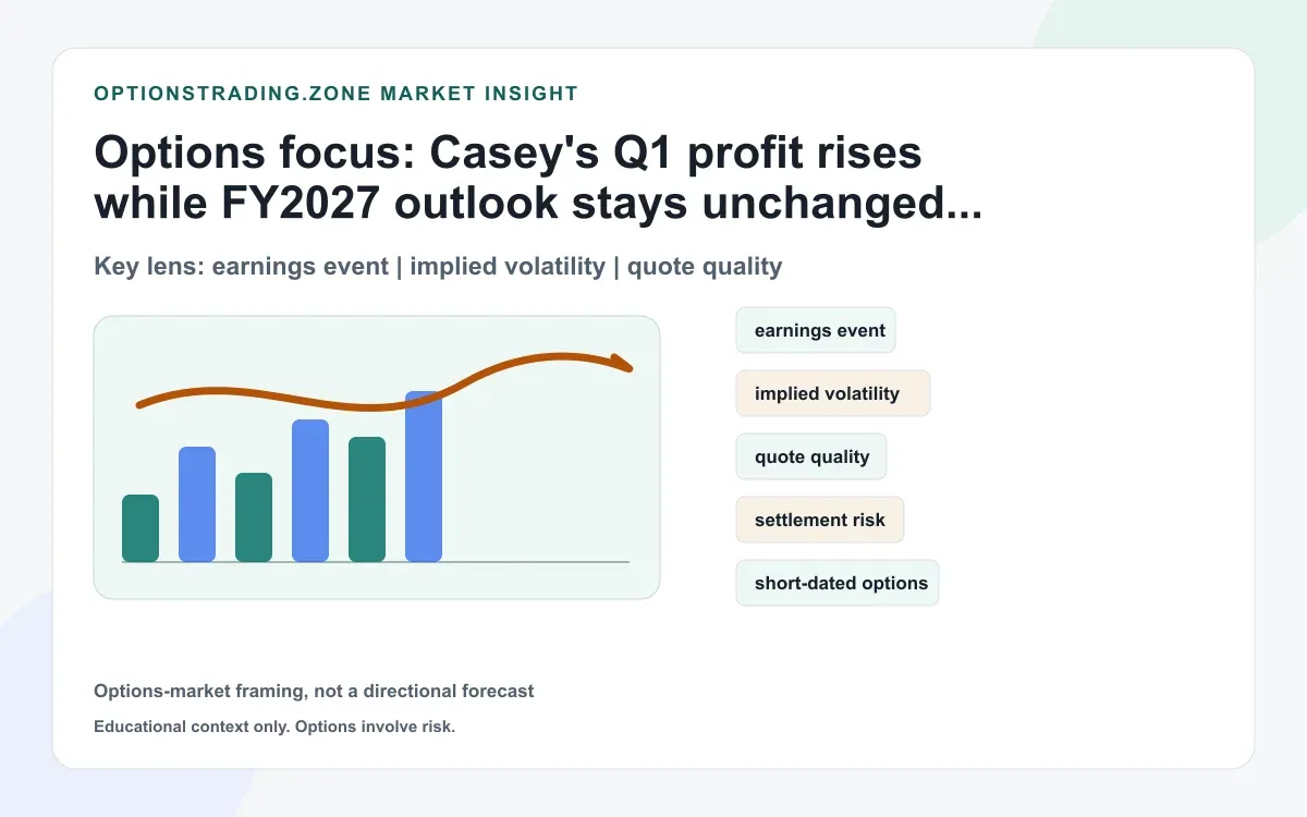Casey's earnings: higher profit, unchanged outlook and a morning call still ahead supporting media