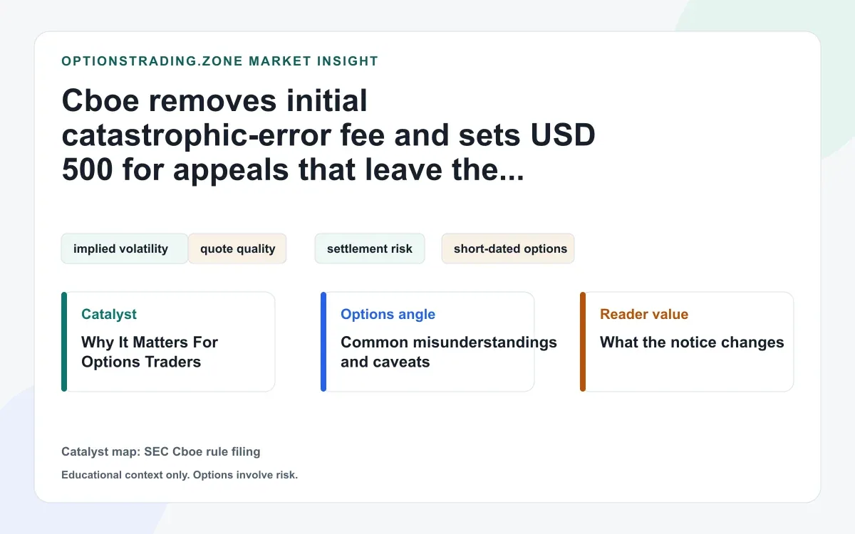 Cboe changes catastrophic-error fees: what options traders should know visual