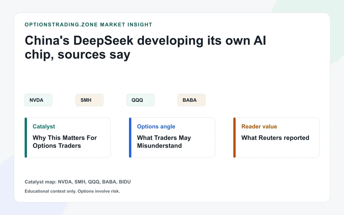 DeepSeek's AI-chip push: what it may change for NVDA and China-linked AI options visual