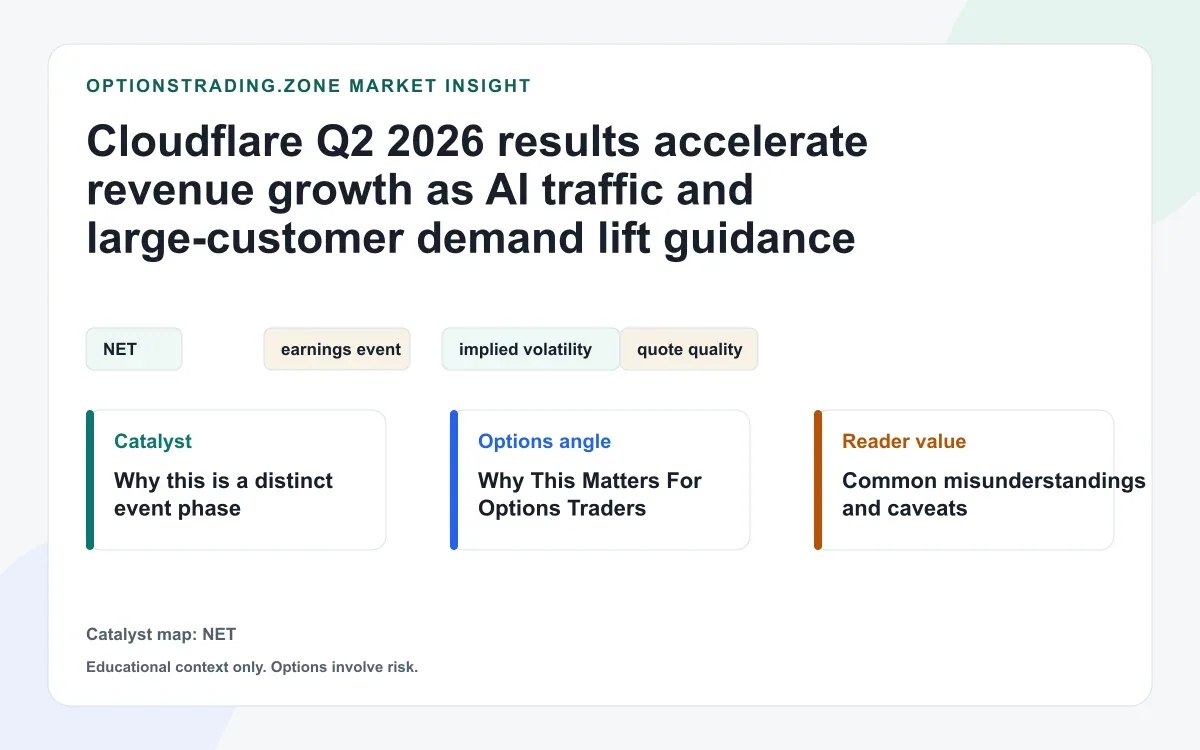 Cloudflare Q2 2026 results: what faster growth and the AI-first restructuring changed for NET options visual