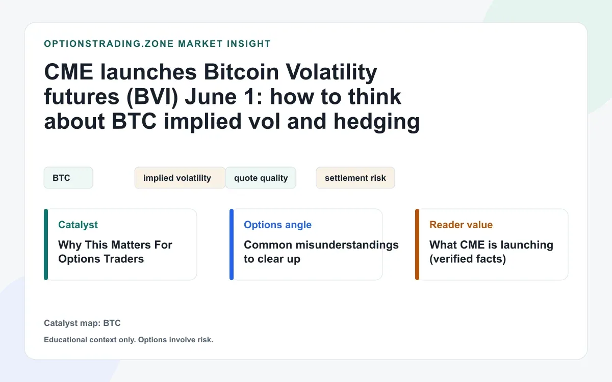 CME launches Bitcoin Volatility futures (BVI) June 1: how to think about BTC implied vol hedging visual