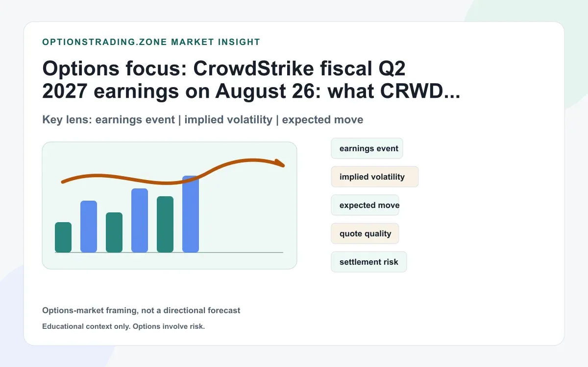 CrowdStrike Q2 FY2027 earnings on August 26: what CRWD options traders should watch supporting media
