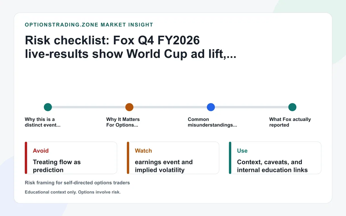 Fox Q4 FY2026 results: World Cup ad surge, FOX One costs, and Roku deal overhang reset the FOX options debate supporting media