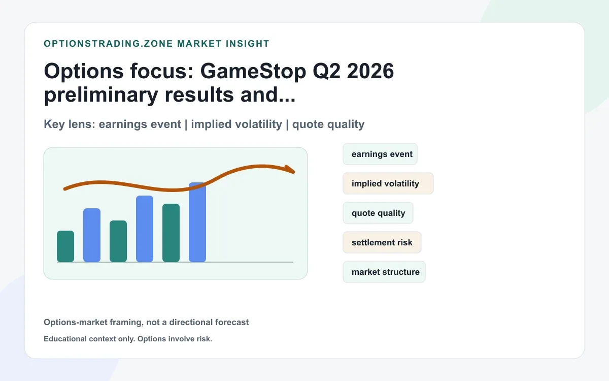 GameStop preliminary Q2 2026 results: what the August 31 filing changes for GME options supporting media