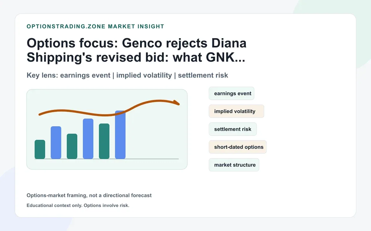 Genco rejects Diana's revised bid: what GNK options traders should watch into the proxy and tender deadlines supporting media