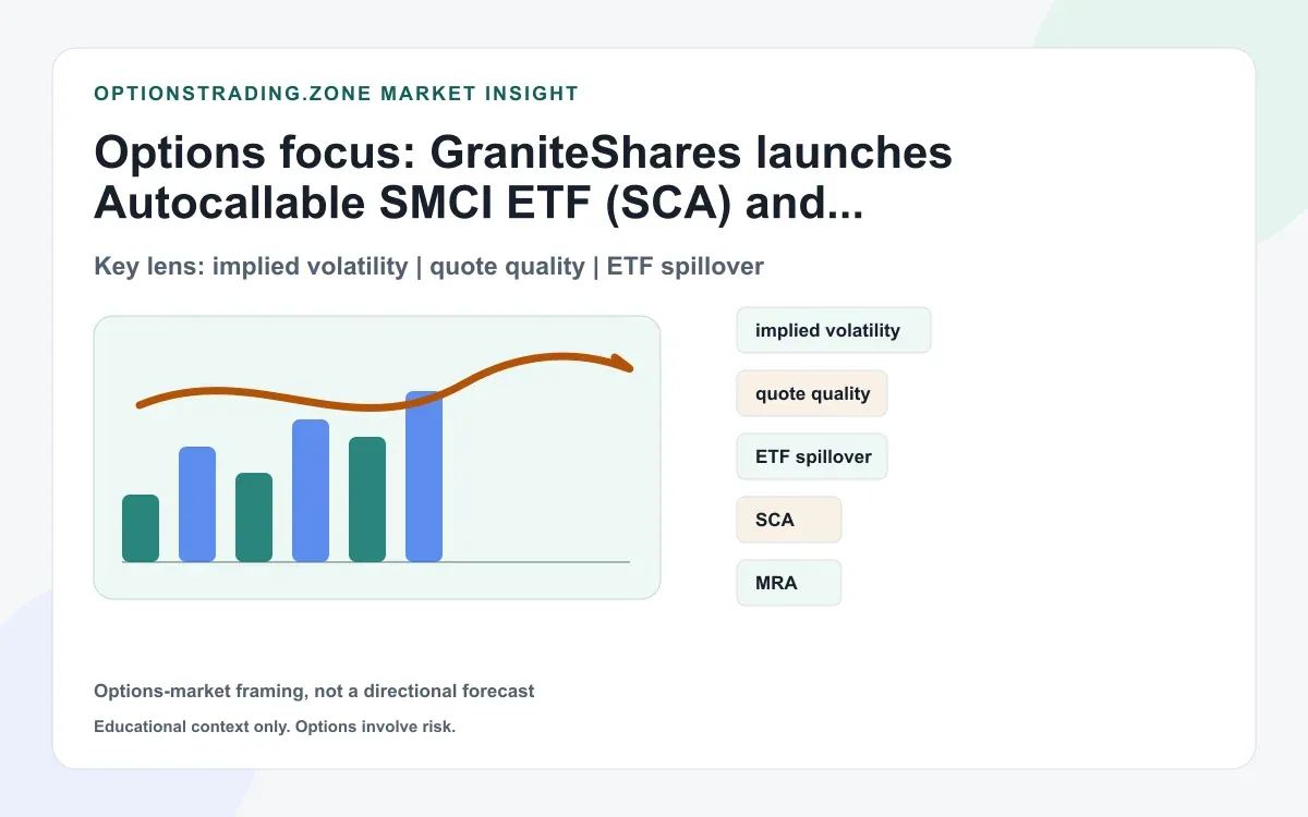 GraniteShares launches autocallable ETFs on SMCI and MARA (SCA/MRA): what options traders should know supporting media