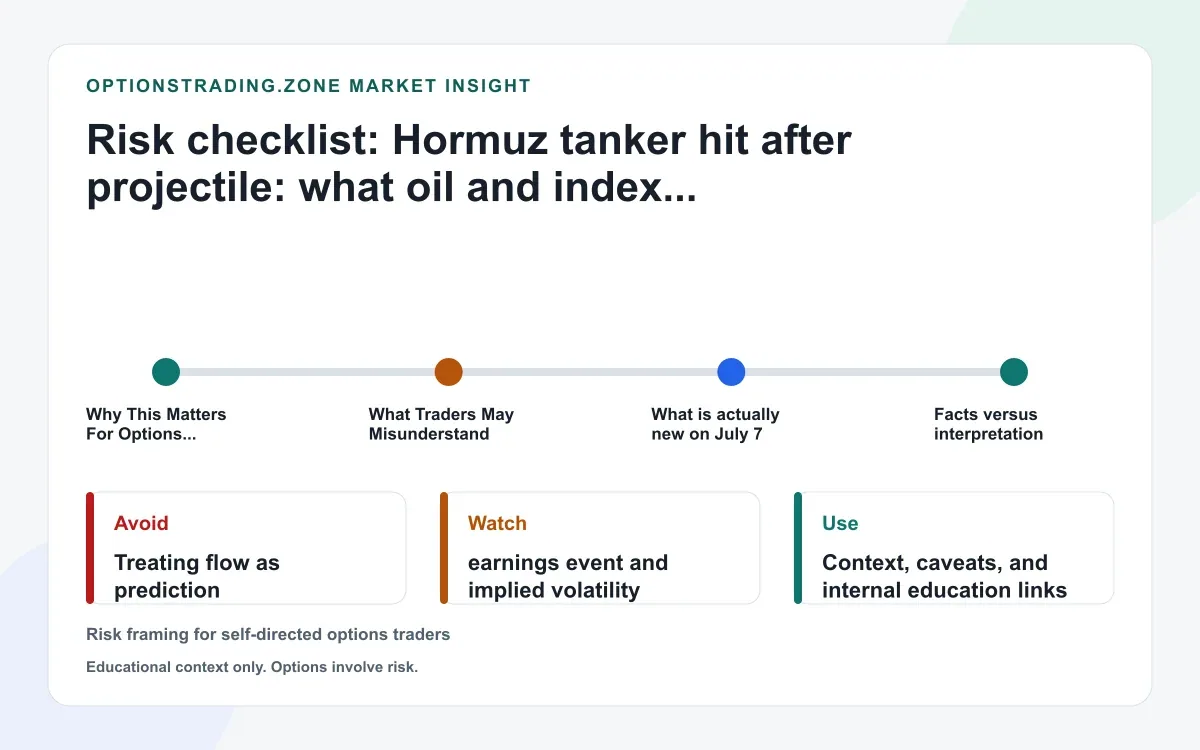 Tanker hit in Strait of Hormuz: what oil and index options may need to reprice now supporting media