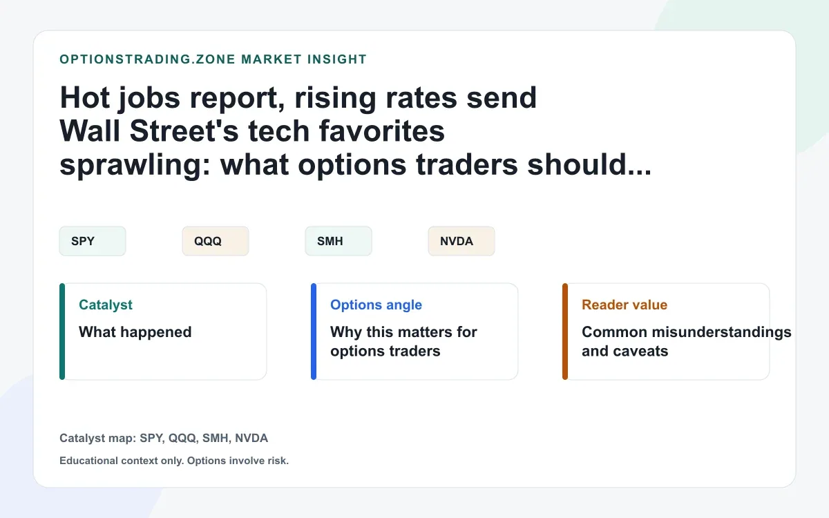 Hot jobs report, rising rates send Wall Street's tech favorites sprawling: what options traders should watch visual