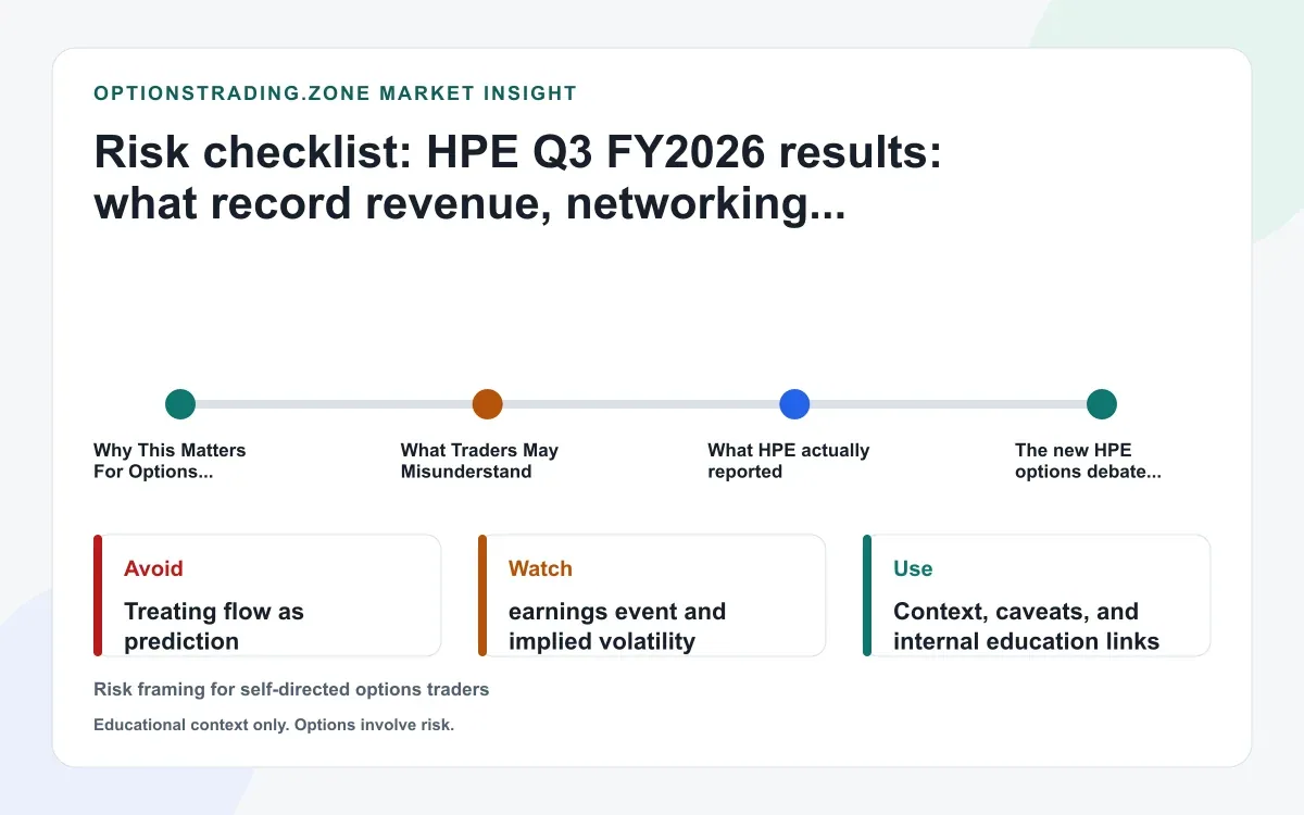 HPE Q3 FY2026 results: what record revenue, AI demand, and a higher outlook change for HPE options supporting media