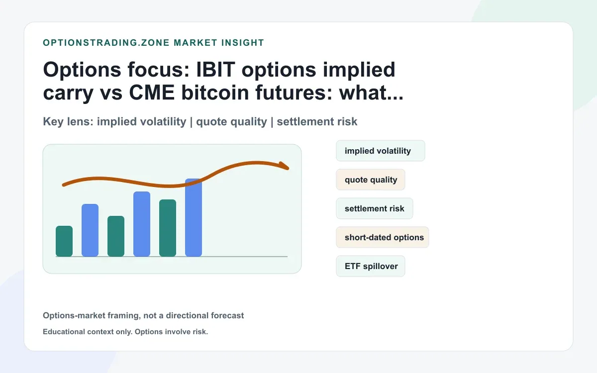 IBIT options implied carry vs CME bitcoin futures: what put-call parity reveals supporting media