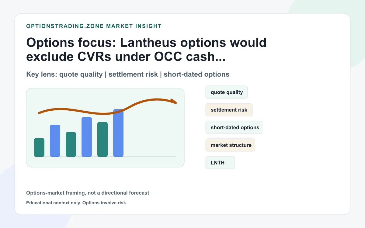 Lantheus options would exclude CVRs: OCC separates cash settlement from shareholder rights supporting media