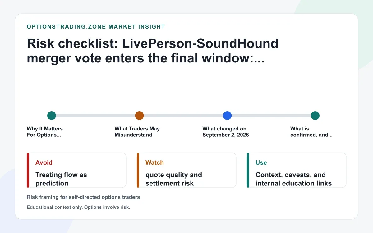 LivePerson-SoundHound merger approved: what the Sep. 4 close means for LPSN options supporting media