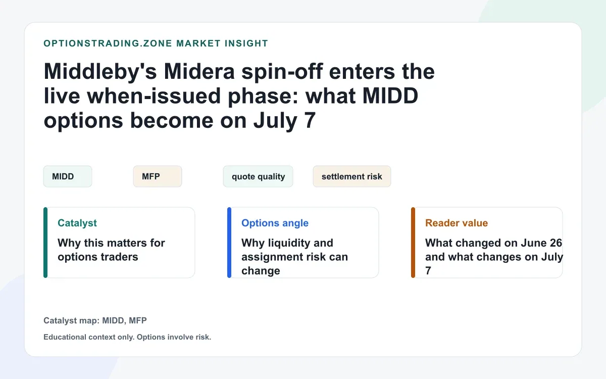Middleby's Midera spin-off enters live when-issued trading: what MIDD options become on July 7 visual