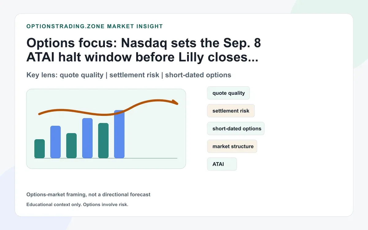 Nasdaq sets ATAI's Sep. 8 halt window before Lilly's cash-plus-CVR deal closes supporting media