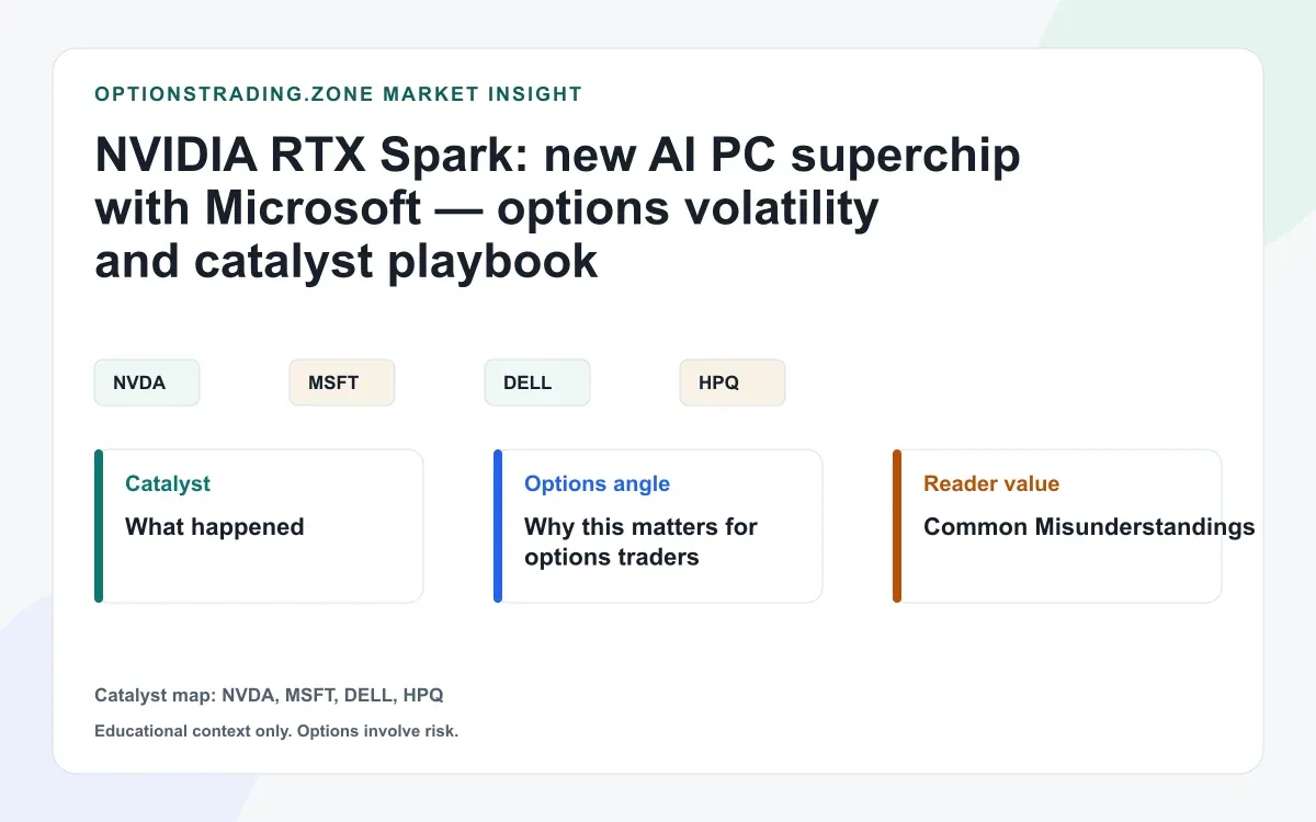 NVIDIA RTX Spark with Microsoft: what the AI PC launch could mean for options volatility visual