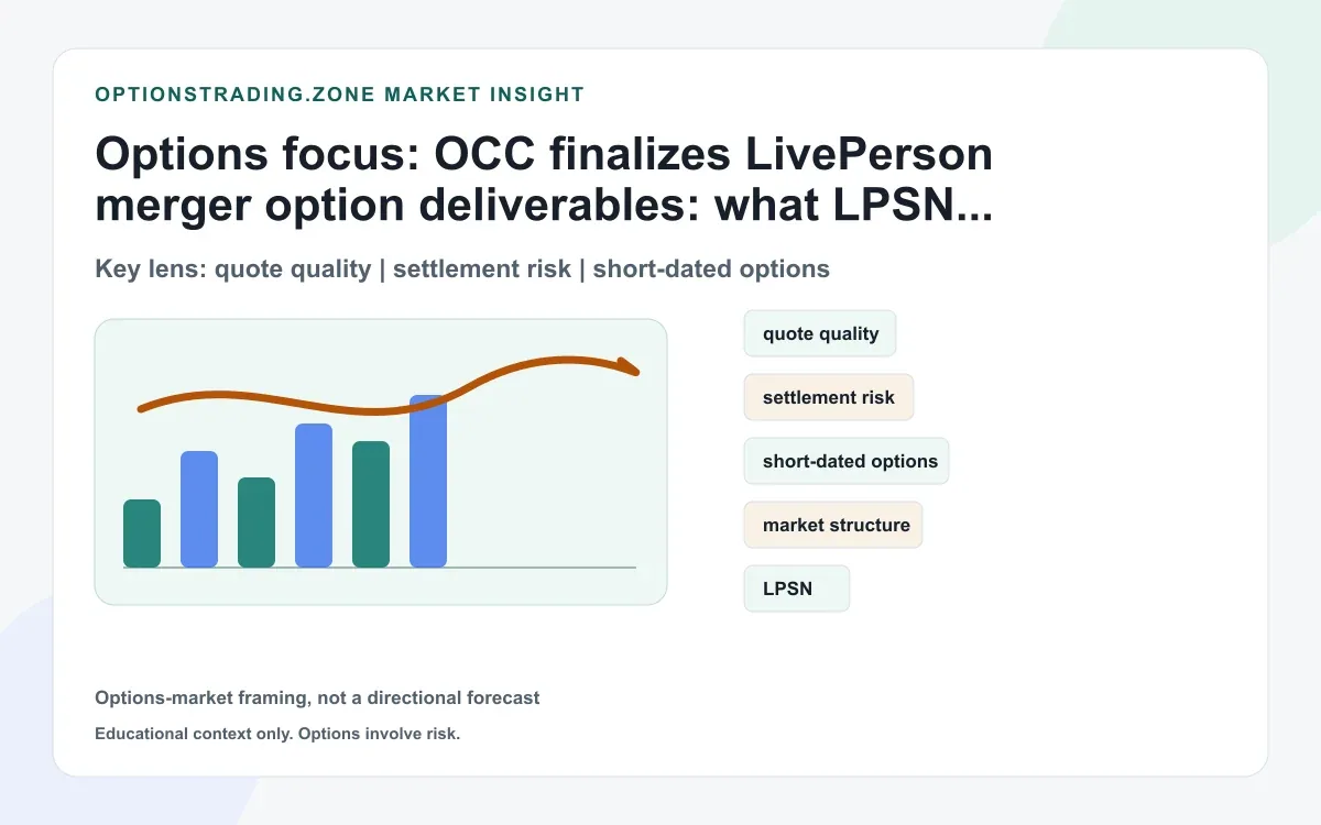 OCC sets LivePerson option deliverables as LPSN and LPSN1 become SOUN2 and SOUN1 supporting media