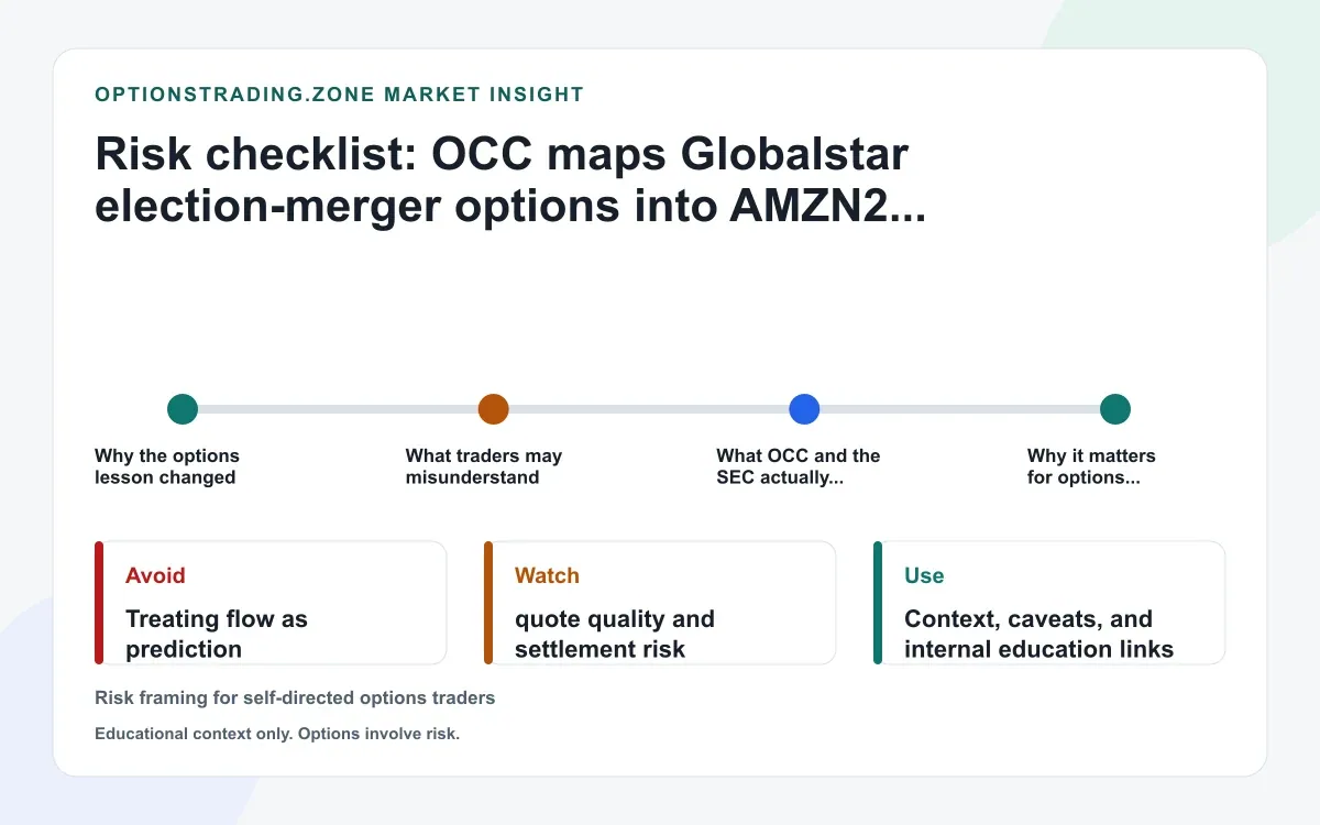 OCC maps GSAT options into AMZN2 and AMZN1: what Globalstar merger elections change now supporting media