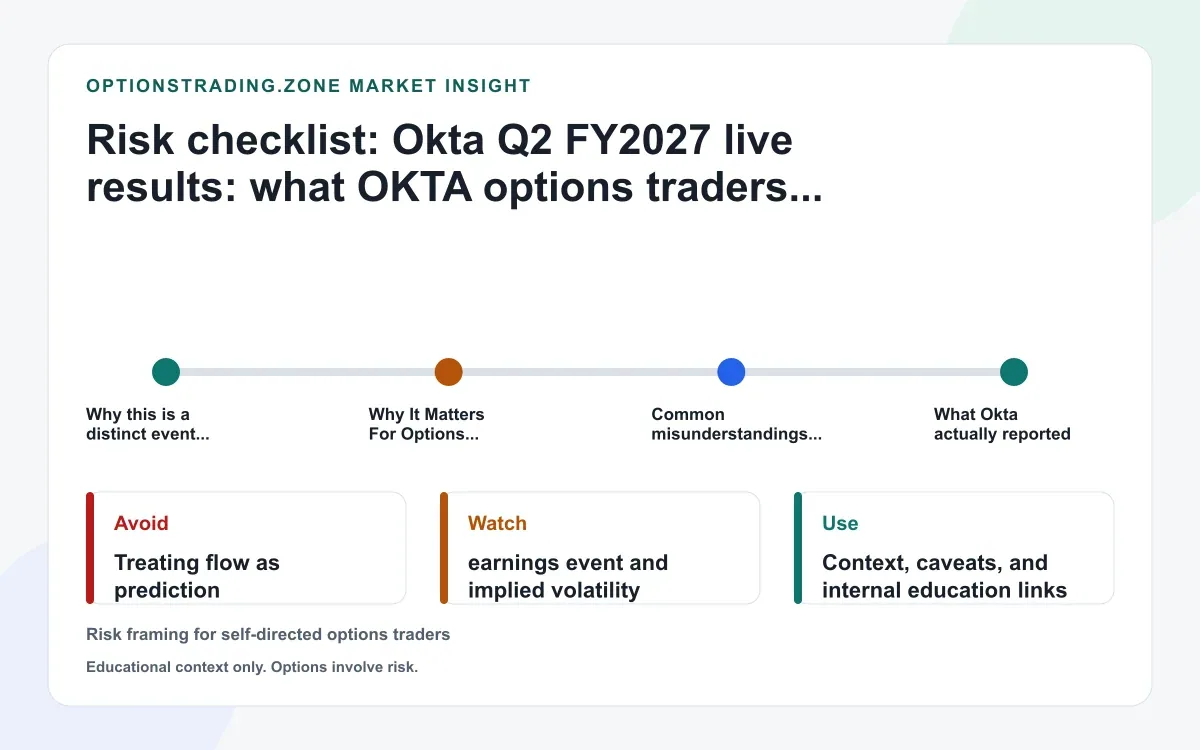 Okta Q2 FY2027 live results: what OKTA options traders should watch after stronger cRPO supporting media