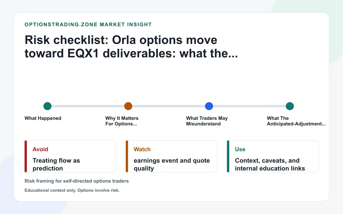 Orla options move toward EQX1 deliverables as the Equinox merger enters its anticipated-adjustment phase supporting media