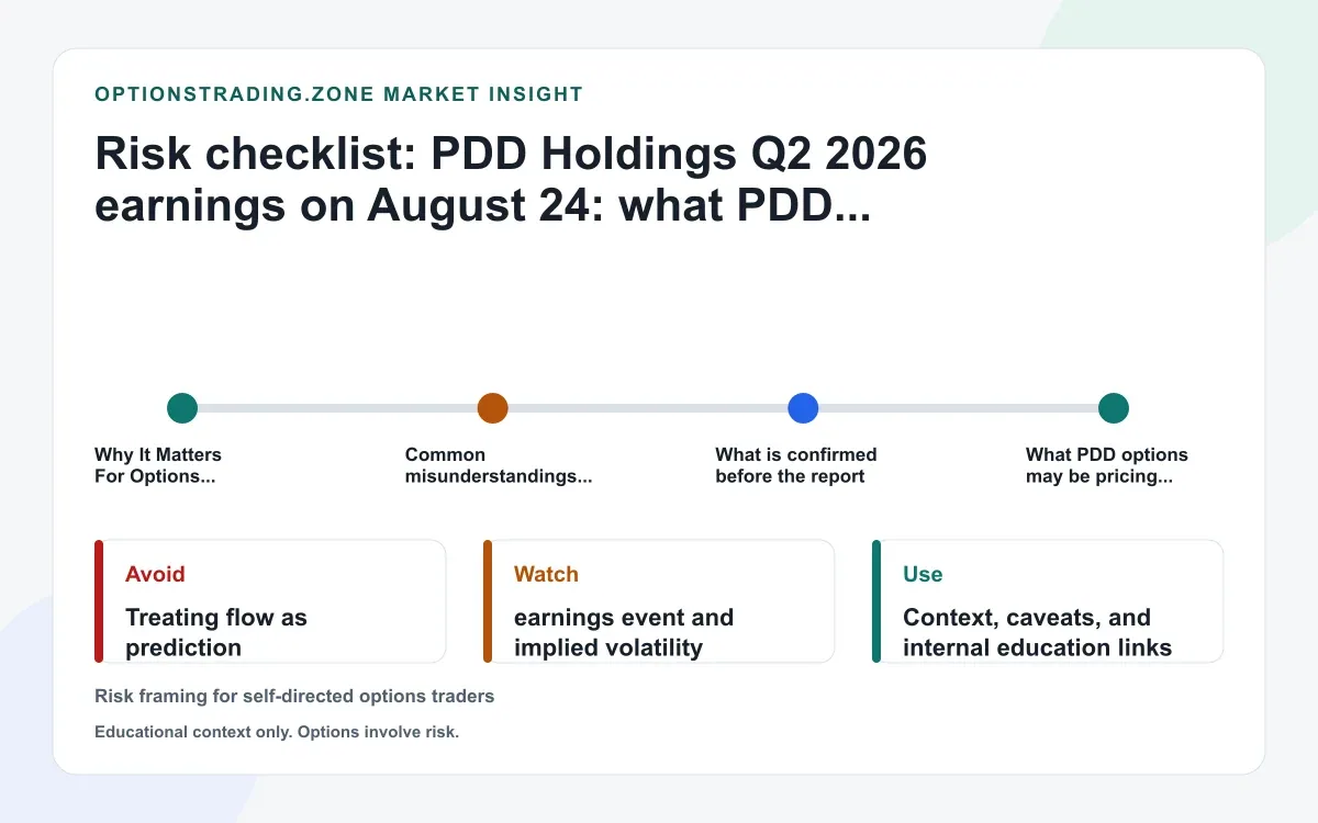 PDD Q2 2026 earnings on August 24: what PDD options traders should watch supporting media