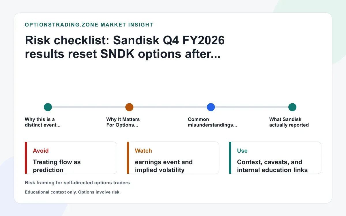 Sandisk Q4 FY2026 results: datacenter flash growth, NBM expansion, and a larger buyback reset SNDK options supporting media