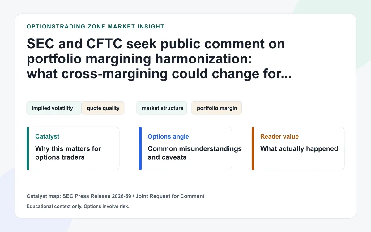 SEC and CFTC seek public comment on portfolio margining: what options traders should watch visual