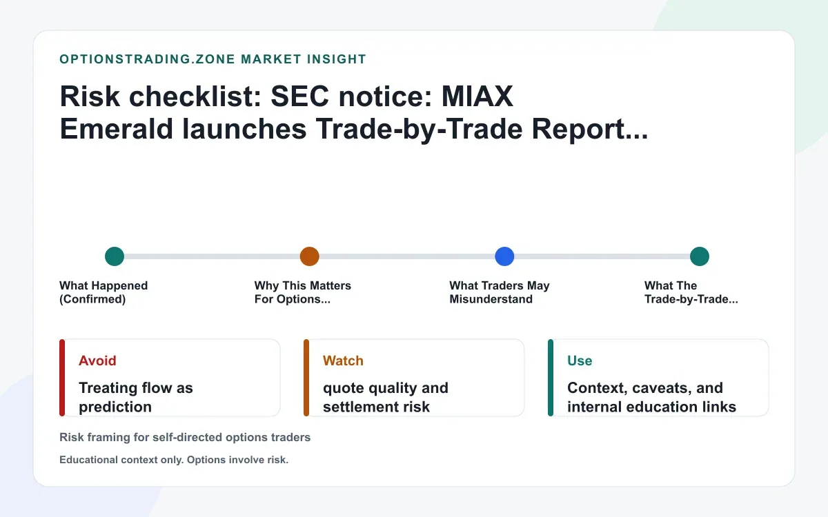 SEC notice: MIAX Emerald moves to add a Trade-by-Trade Report (T+1) for options executions supporting media