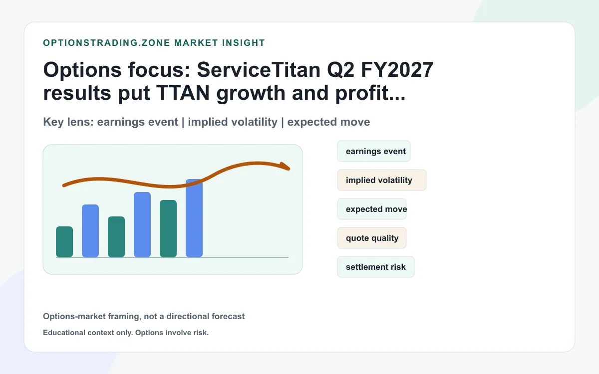 ServiceTitan Q2 earnings: growth, guidance and the next TTAN options session supporting media