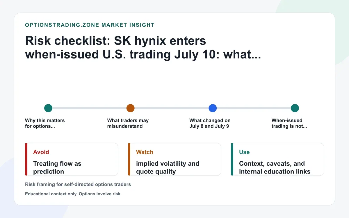 SK hynix enters when-issued U.S. trading July 10: what SKHYV and SKHY mean before options arrive supporting media