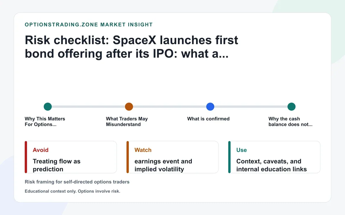 SpaceX's first post-IPO bond deal: what new debt changes for SPCX options supporting media