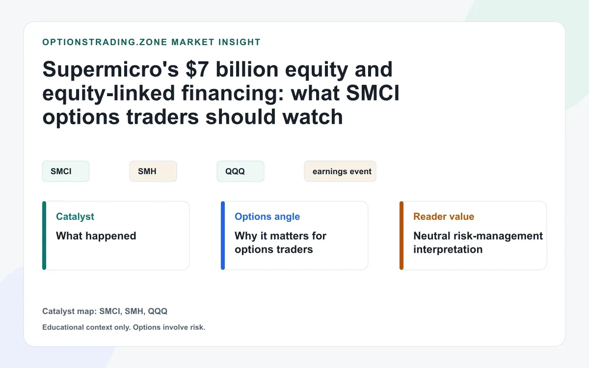 Supermicro's $7 billion financing: what SMCI options traders should watch visual