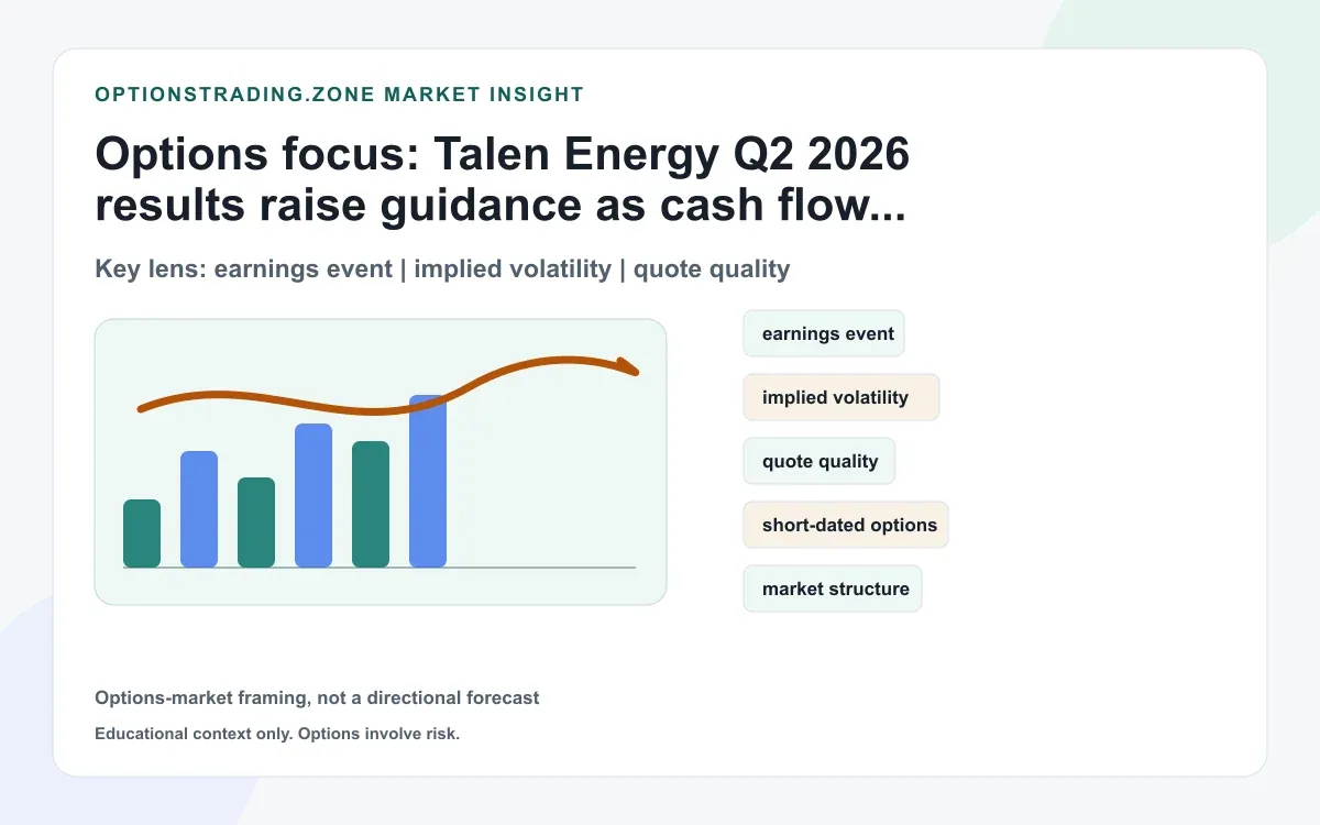 Talen Energy Q2 2026 results: higher guidance and data center optionality reset the TLN options debate supporting media