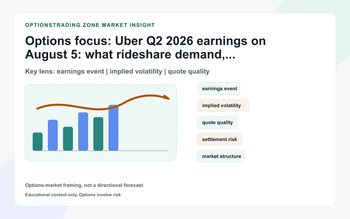 Uber Q2 2026 earnings on August 5: what demand, delivery margins, and autonomy may change for UBER options supporting media