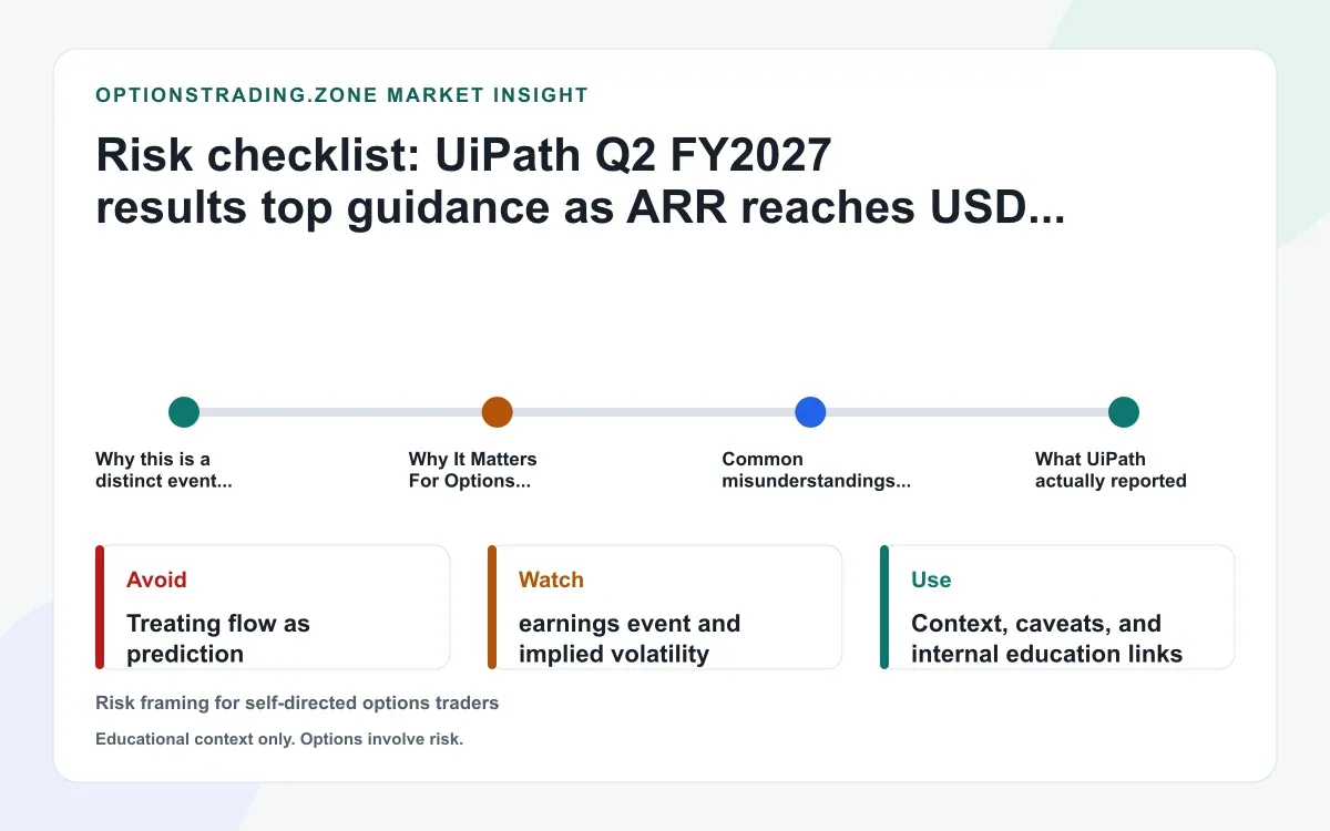 UiPath Q2 FY2027 results: what ARR growth, guidance, and leadership changes mean for PATH options supporting media