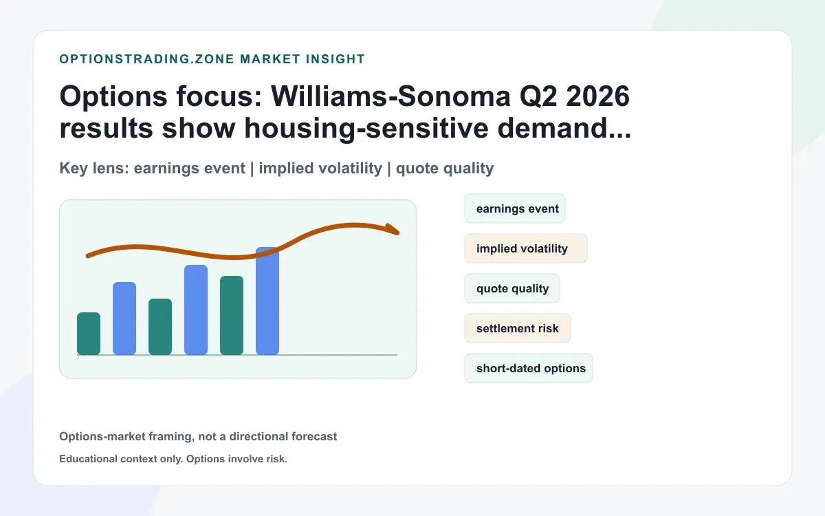 Williams-Sonoma Q2 2026 results: what resilient demand and tariff refunds change for WSM options supporting media