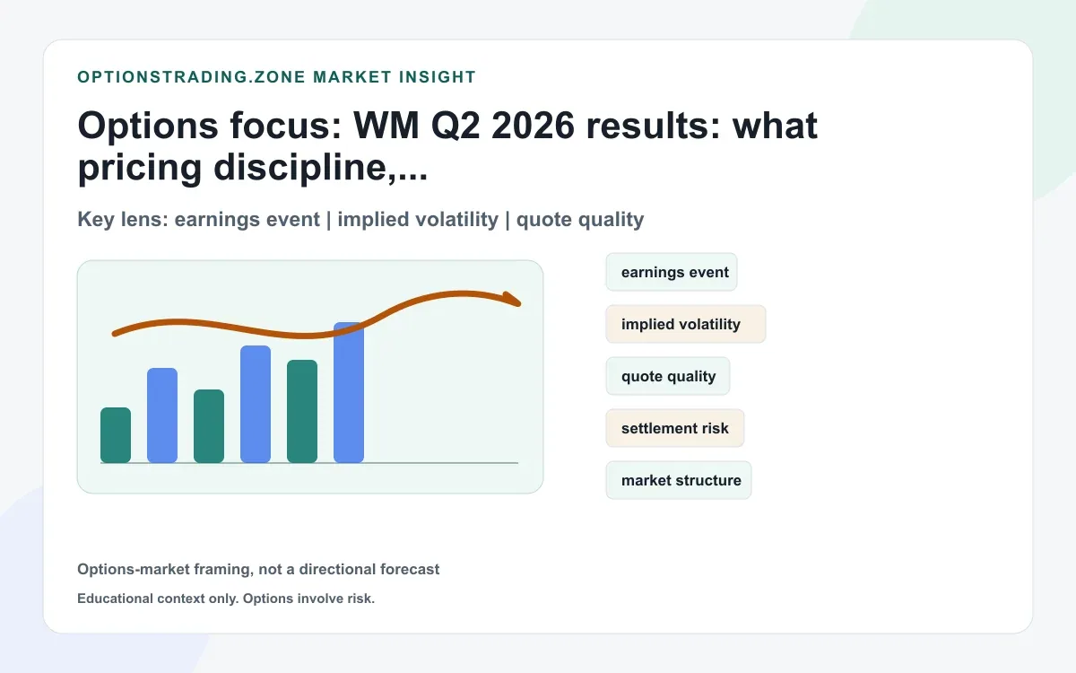 WM Q2 2026 results: what pricing discipline, sustainability-project growth, and stronger cash flow change for options supporting media