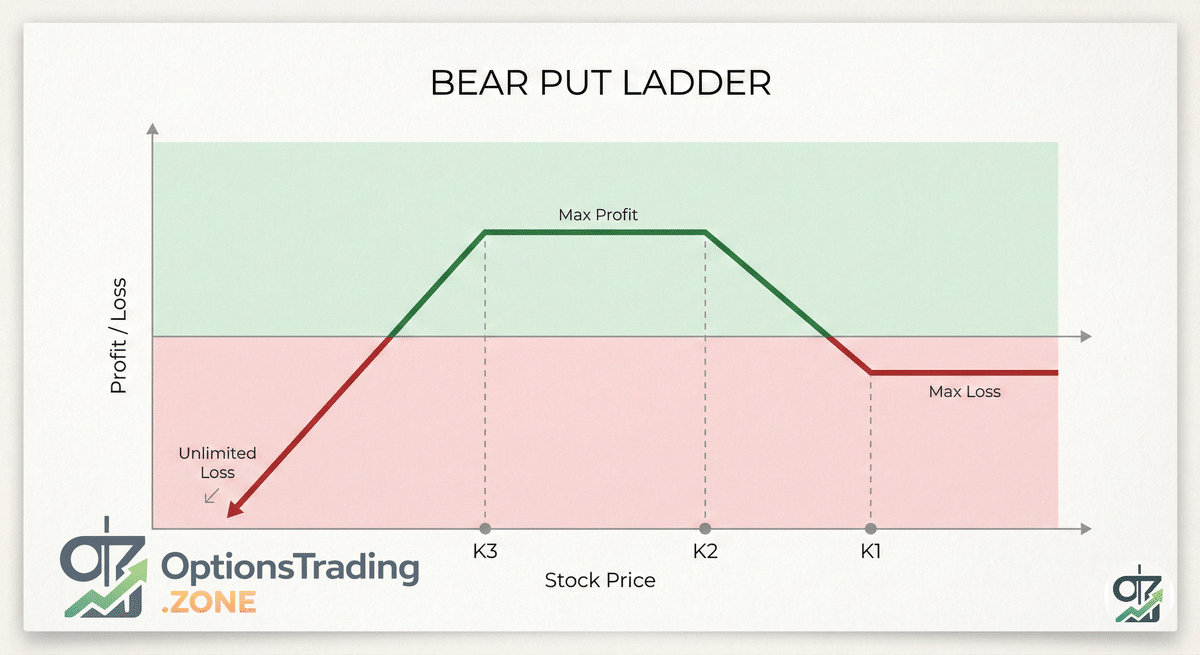 The Bear Put Ladder Options Strategy: A Comprehensive Guide visual