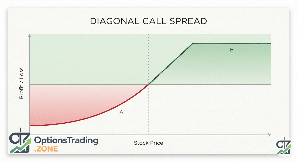 The Diagonal Call Spread Options Strategy: A Comprehensive Guide visual