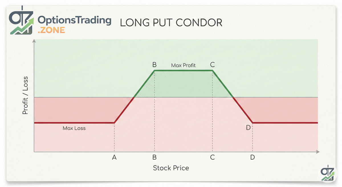 A Comprehensive Guide to the Long Put Condor Options Strategy visual