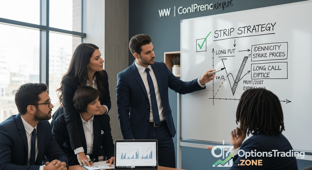 The Strip Options Strategy: A Guide to Bearish Volatility Trading supporting media