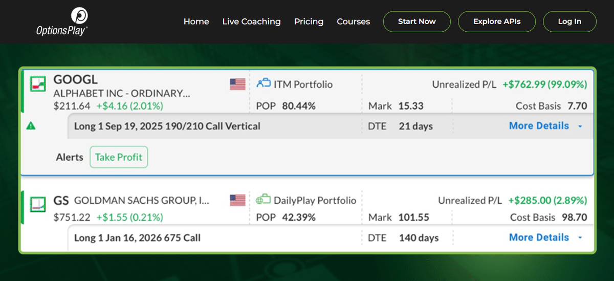 Tool for Options Trading: OptionsPlay supporting media